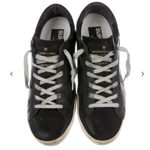 Golden Goose Black Superstar Sneakers